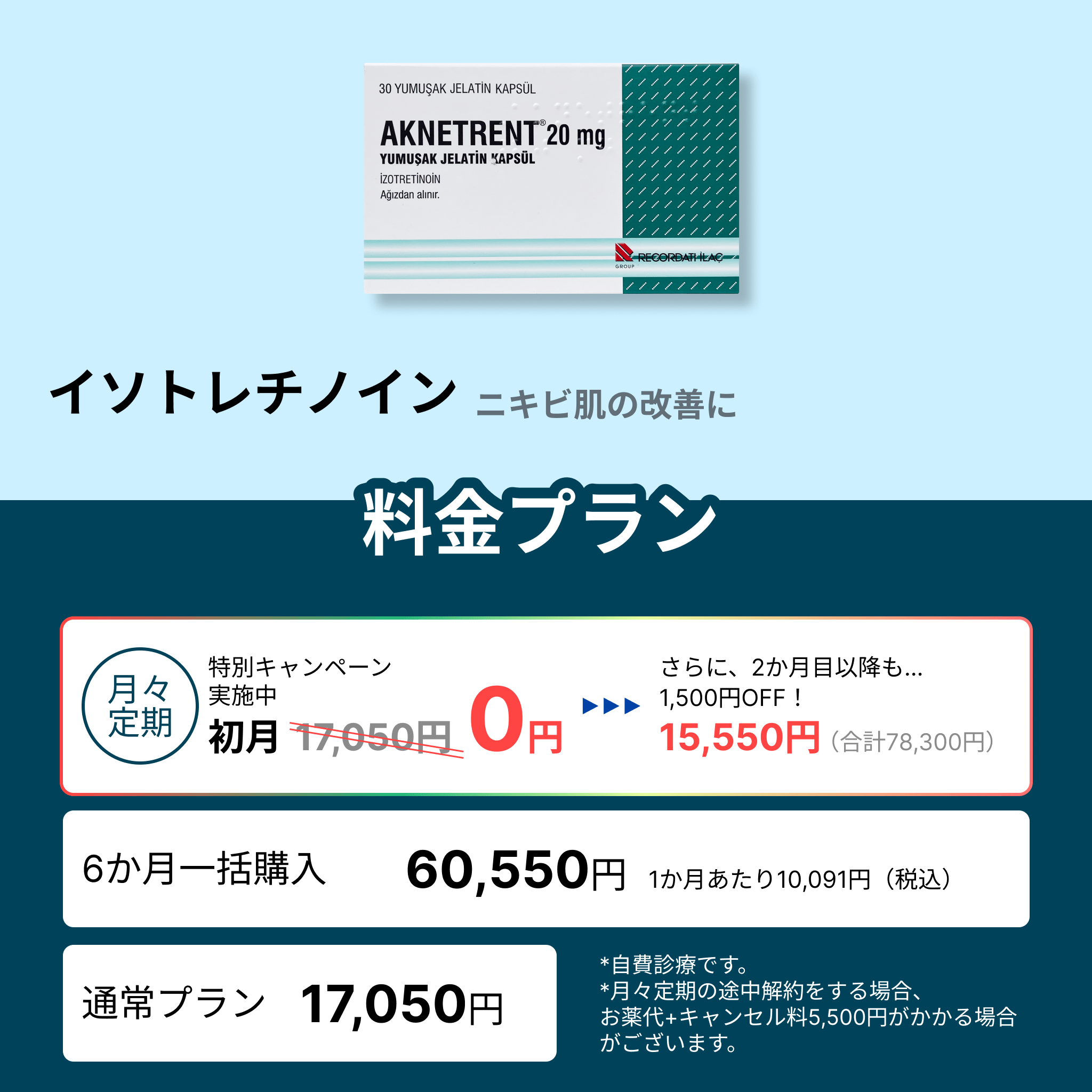 イソトレチノイン（ニキビ治療）-Auvavita（オーラヴィータ）オンライン診療